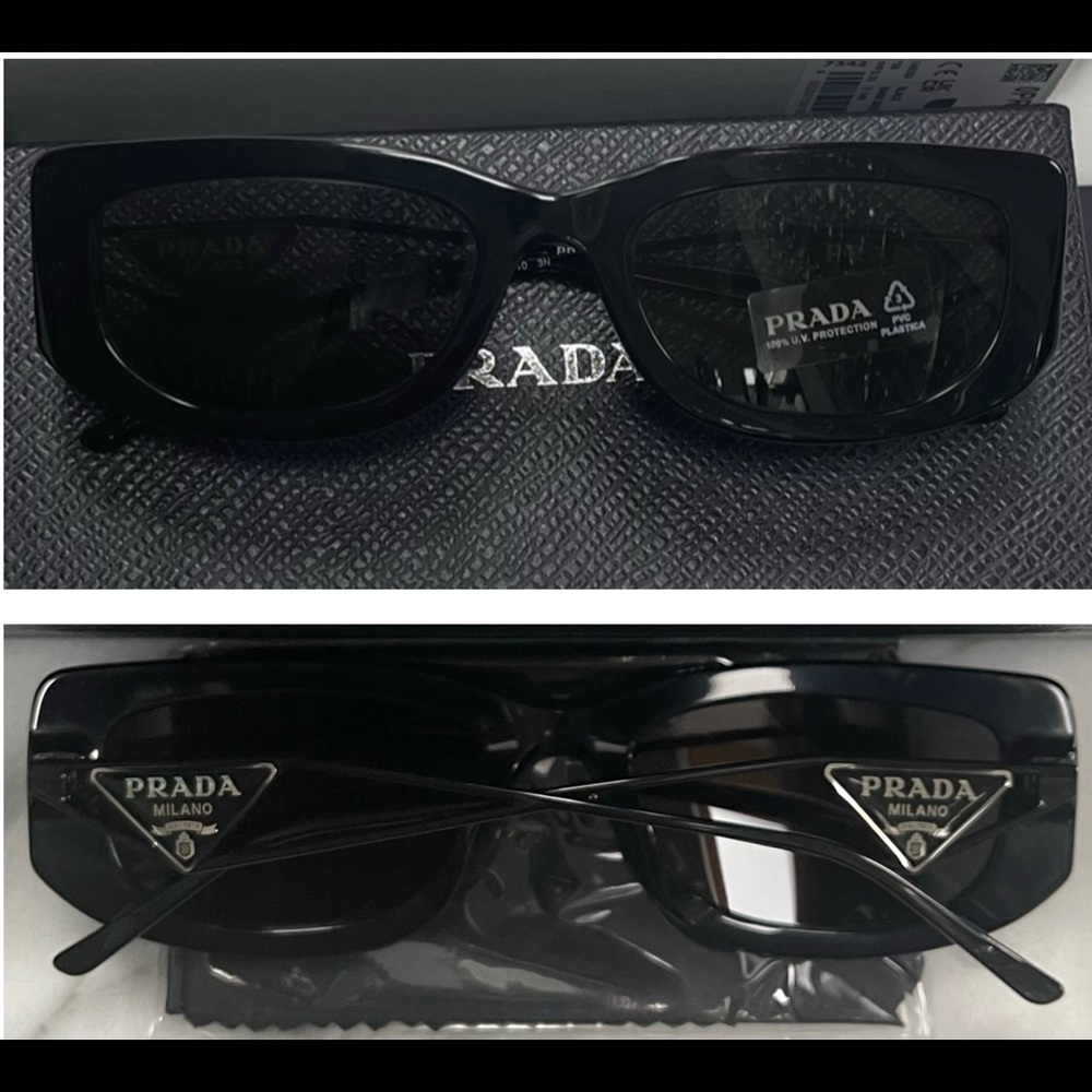 PRADA ULTRA COOL FRAMES WITH METAL ARMS FEATURE THE SIGNATURE TRIANGLE SUNNIES - Picture 11 of 16